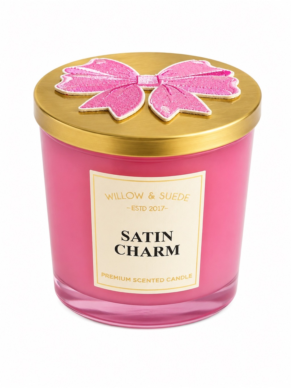 Satin Charm Pink Scented Candle